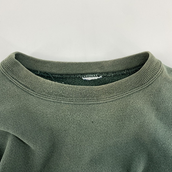 実際に弊社で買取させて頂いたChampion/チャンピオン  90s USA製 REVERSE WEAVE/リバースウィーブ　スウェット/トレーナー/グリーン系の画像 2枚目