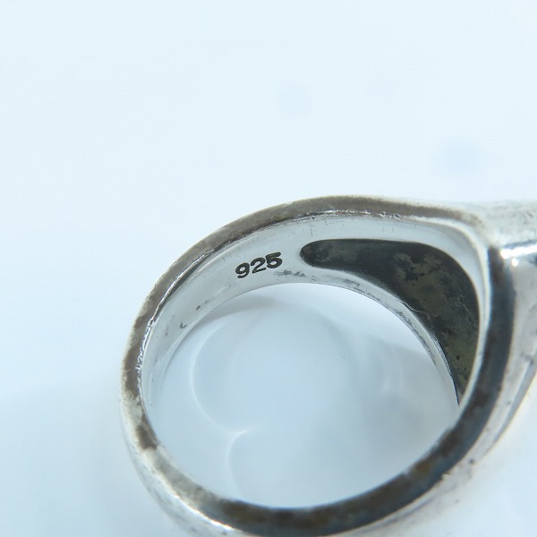 実際に弊社で買取させて頂いた【ギャラ付き】Justin Davis/ジャスティンデイビス クラウン スタンプ リング SRJ116/16.5号-17号の画像 3枚目