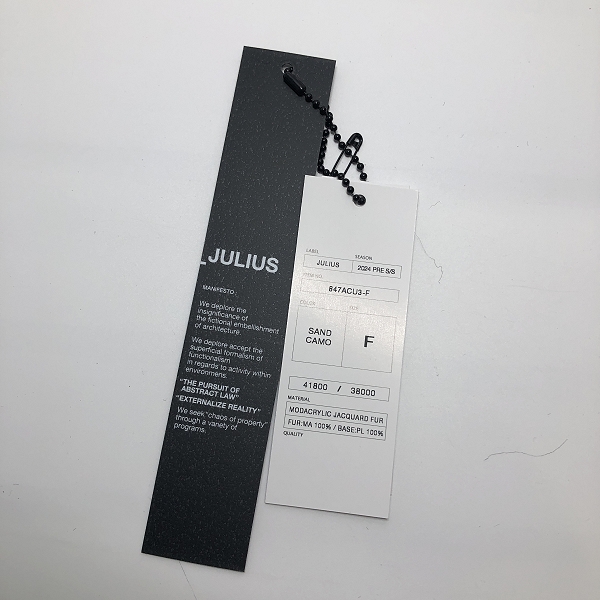 実際に弊社で買取させて頂いたJULIUS/ユリウス JACQUARD FUR SHOES COVER/ジャガード ファー シューカバー 847ACU4-Fの画像 6枚目