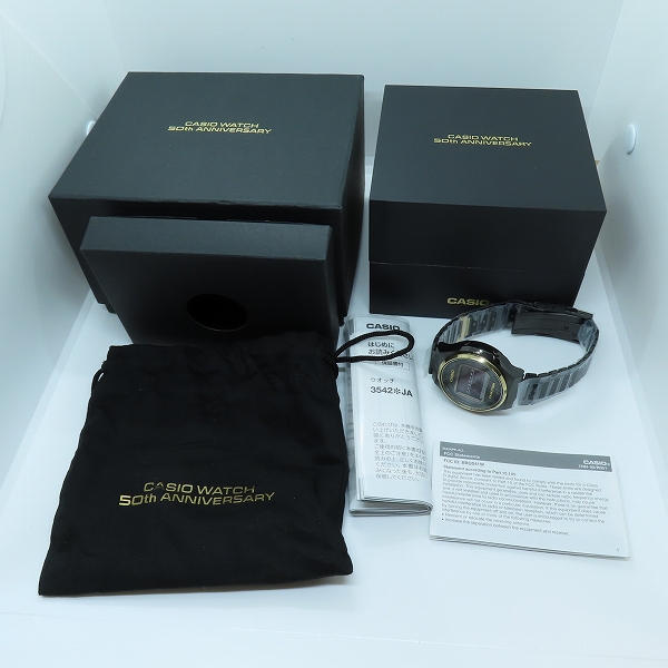 実際に弊社で買取させて頂いた【未使用】 CASIO/カシオ CASIOTRON/カシオトロン 50TH ANNIVERSARY/50周年記念 TRN-50ZE-1AJRの画像 9枚目