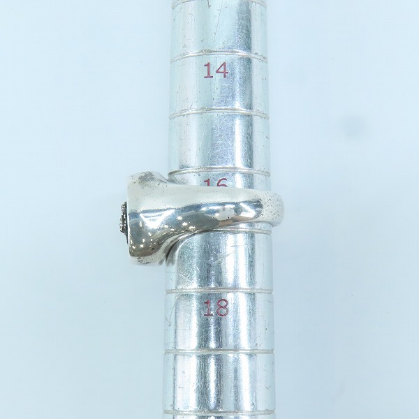 実際に弊社で買取させて頂いた【ギャラ付き】Justin Davis/ジャスティンデイビス クラウン スタンプ リング SRJ116/16.5号-17号の画像 6枚目