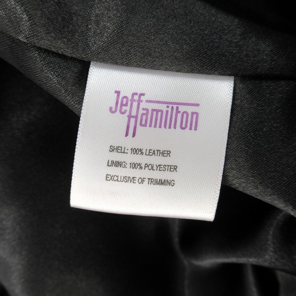 実際に弊社で買取させて頂いたA BATHING APE/アベイシングエイプ JEFF HAMILTON ABC CAMOMULTI LOGO LEATHER JACKET/レザージャケット/Sの画像 3枚目