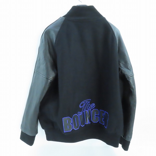 実際に弊社で買取させて頂いたDevilock×Bouncer/デビロック×バウンサー 切替 袖レザー スタジャン Lの画像 1枚目