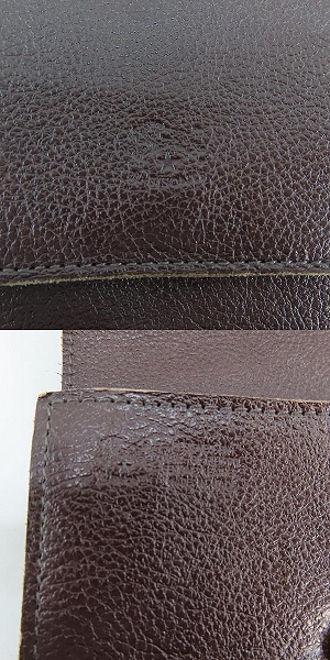 実際に弊社で買取させて頂いたIL BISONTE/イルビゾンテ STANDARD COLLECTION/スタンダードコレクション 二つ折り ウォレット/財布 5462305140の画像 3枚目