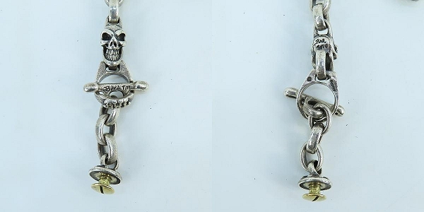 実際に弊社で買取させて頂いたBill Wall Leather/BWL/ビルウォールレザー グッドラック ウォレットチェーン アンカーチャーム ウォレットリングTバーの画像 3枚目