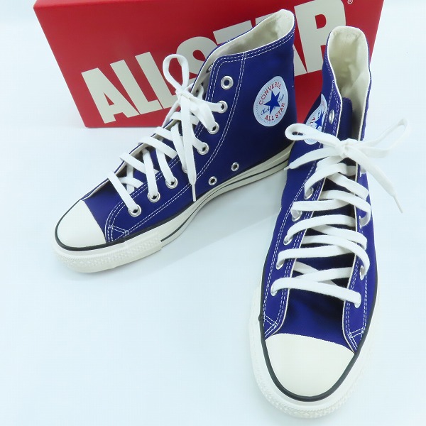 実際に弊社で買取させて頂いたCONVERSE/コンバース 日本製 CANVAS ALL STAR J HI パープル/8