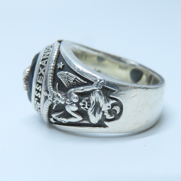 実際に弊社で買取させて頂いたJustin Davis×VAMPS/ジャスティンデイビス×ヴァンプス カレッジリング SRJ1900 20号の画像 2枚目