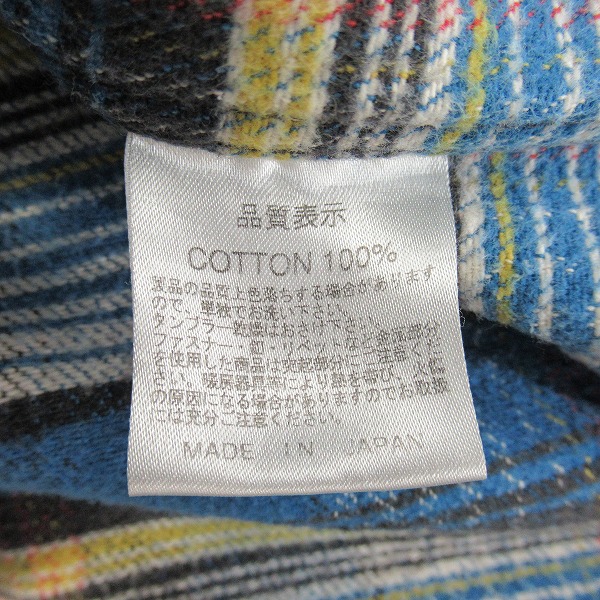 実際に弊社で買取させて頂いたTHE FLAT HEAD/フラットヘッド GLORY PARK/グローリーパーク チェック フランネルシャツ 42の画像 3枚目