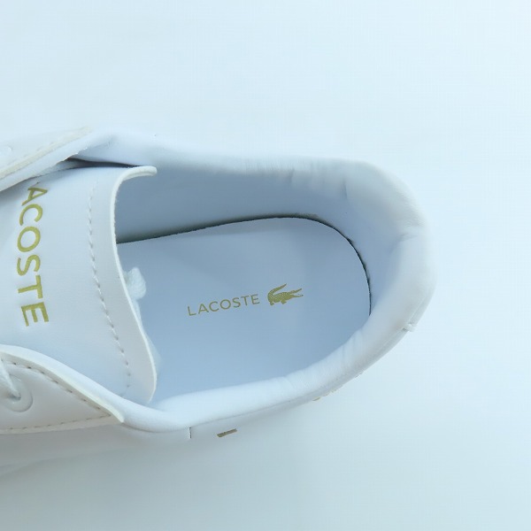 実際に弊社で買取させて頂いたLACOSTE/ラコステ CARNABY EVO ローカットスニーカー ホワイト SM00860/25.5の画像 4枚目
