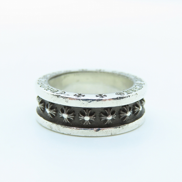 実際に弊社で買取させて頂いた【インボイス原本】CHROME HEARTS/クロムハーツ CH PLS MINI/CHプラス ミニ シルバーリング/14-14.5号の画像 4枚目