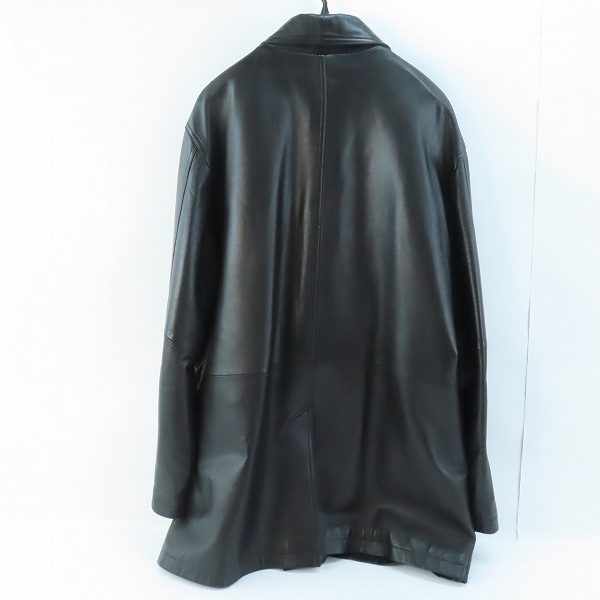 実際に弊社で買取させて頂いたCOACH/コーチ オールドコーチ 韓国製 レザーステンカラーコート XLの画像 1枚目