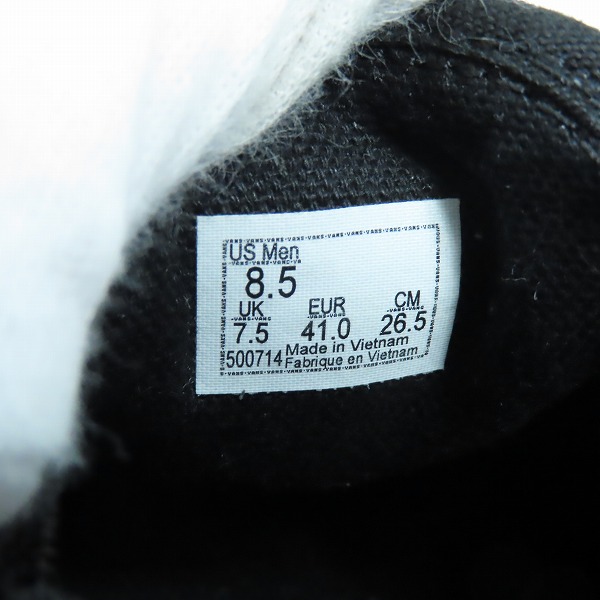 実際に弊社で買取させて頂いたVANS/バンズ SKATE SLIP-ON スリッポン 500714 ブラック 26.5の画像 5枚目
