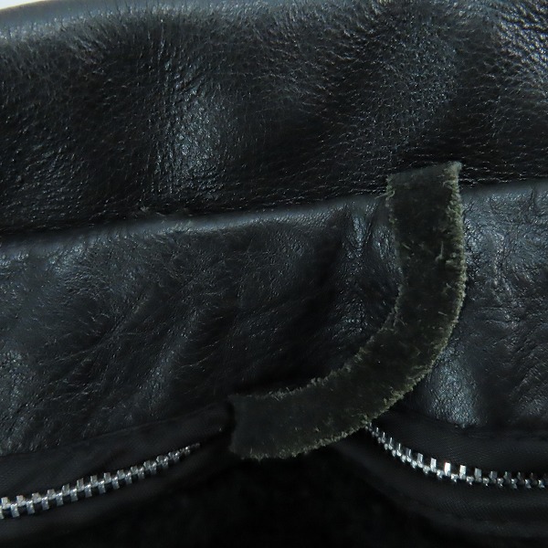 実際に弊社で買取させて頂いたSCHOTT/ショット ボアライナー シングルレザーライダースジャケット /40の画像 6枚目