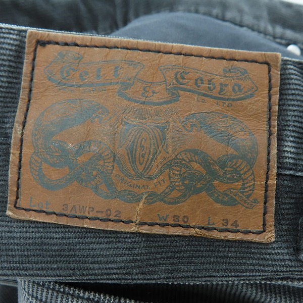 実際に弊社で買取させて頂いたCELT&COBRA/ケルト＆コブラ デニムパンツ 3AWP-02/W30L34の画像 3枚目