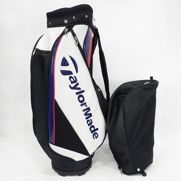 実際に弊社で買取させて頂いたTaylorMade/テーラーメイド ゴルフ CCK76 9型 5分割 キャディバッグ ホワイトｘブラックの画像 1枚目