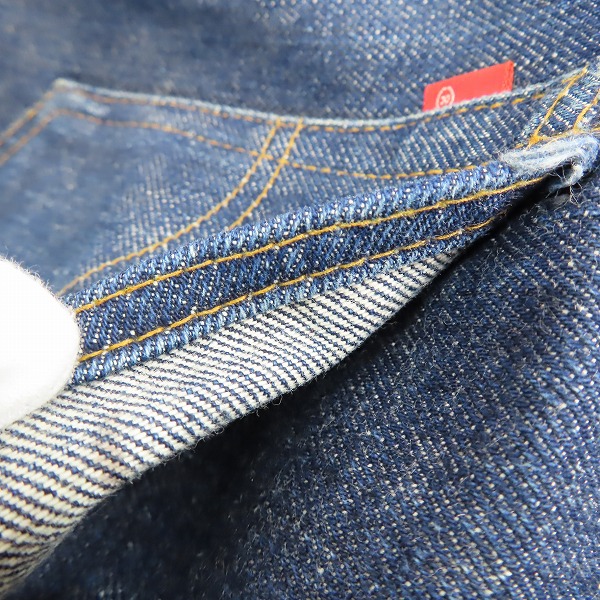 実際に弊社で買取させて頂いたLEVIS/リーバイス 501 66前期 ヴィンテージ/ビンテージ 刻印6/シングルステッチ ブランクタブ/サークルR デニムパンツの画像 5枚目