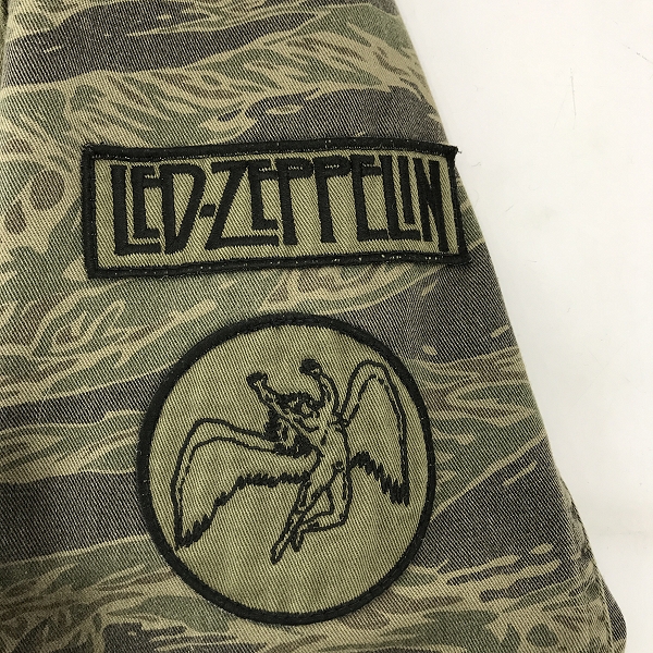 実際に弊社で買取させて頂いたHYSTERIC GLAMOUR/ヒステリックグラマー レッドツェッペリン M-65 フィールドミリタリージャケット 4AB-1062 Mの画像 9枚目