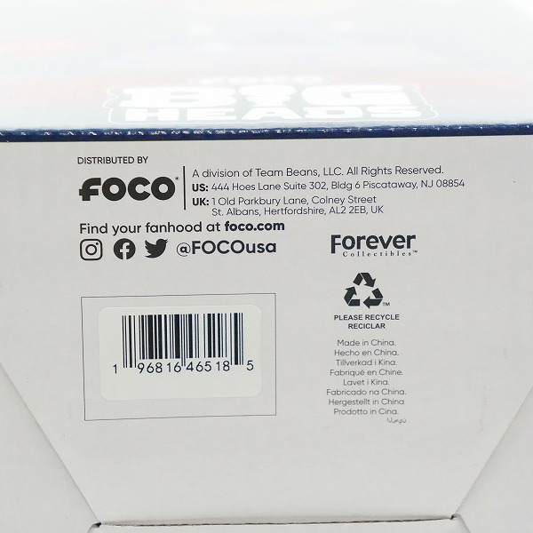 実際に弊社で買取させて頂いたFOCO/フォコ BIG HEADS ロサンゼルス・エンゼルス ＃17 大谷翔平 打者 ボブルヘッド フィギュア 首振り 回転の画像 9枚目