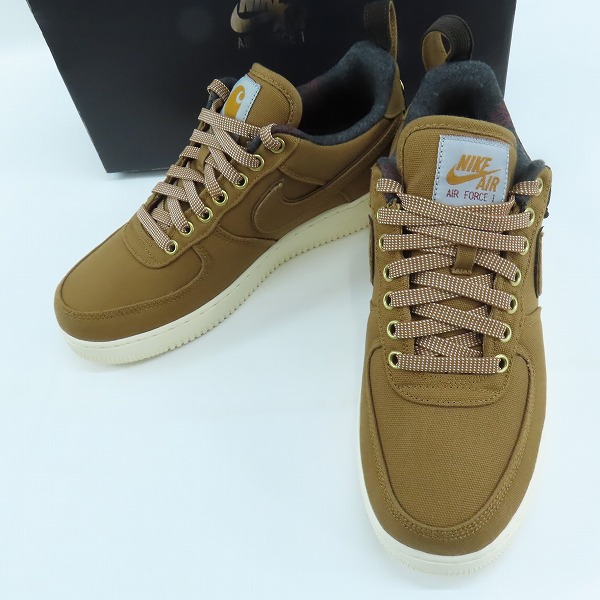 実際に弊社で買取させて頂いたNIKE×Carhartt WIP/ナイキ×カーハート AIR FORCE 1 07 PRM WIP/エアフォース1 プレミアム AV4113-200/27