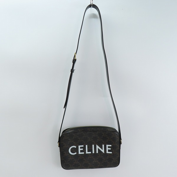実際に弊社で買取させて頂いたCELINE/セリーヌ ミディアム メッセンジャーバッグ ショルダーバッグ ロゴプリントの画像 2枚目