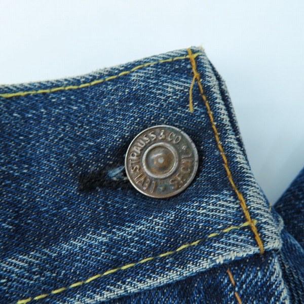 実際に弊社で買取させて頂いたLEVIS/リーバイス ビンテージ デニムジャケット ボタン裏刻印525 ビッグEの画像 8枚目