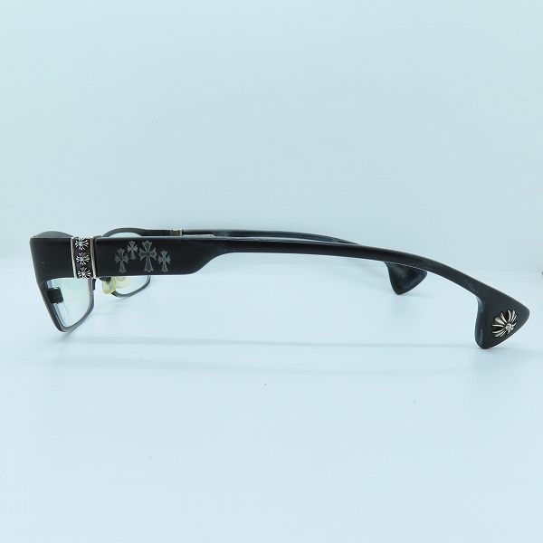 実際に弊社で買取させて頂いたCHROME HEARTS/クロムハーツ DIXON YU-A ディクソン 度入り眼鏡/メガネフレーム/アイウェアの画像 1枚目