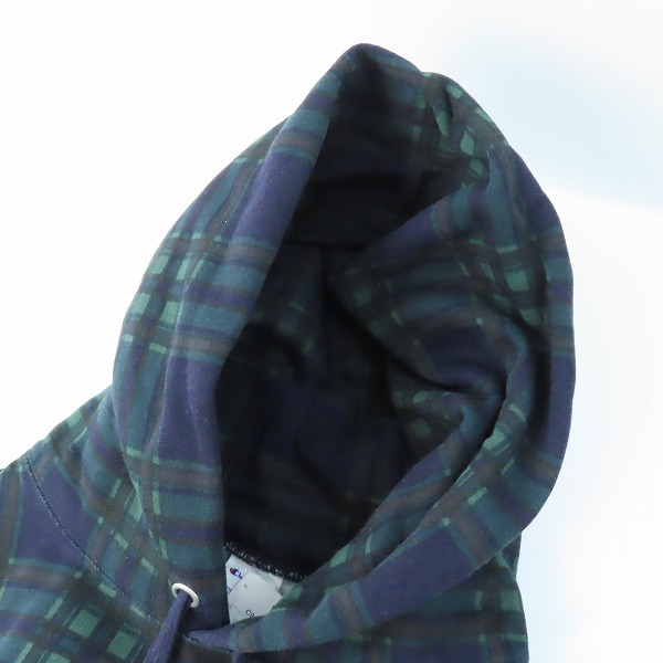 実際に弊社で買取させて頂いた【未使用】Champion/チャンピオン チェック柄 フーディパーカー/スウェットパンツ C8-Y107/C8-Y206/XLの画像 6枚目