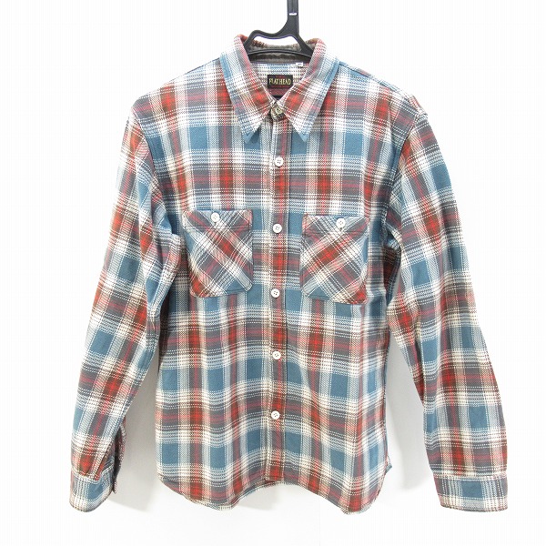 実際に弊社で買取させて頂いたTHE FLAT HEAD/ザフラットヘッド チェック フランネルシャツ 40