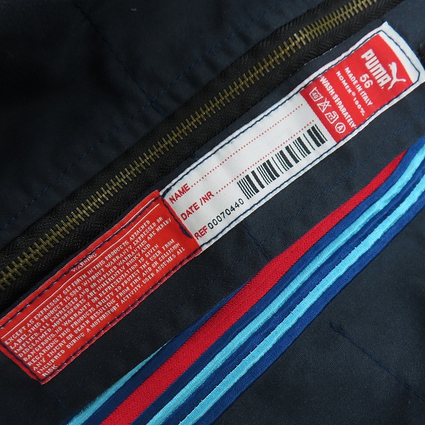 実際に弊社で買取させて頂いたPUMA×Mercedes-Benz/プーマ×メルセデスベンツ ジャケット F1/ダークネイビー/56の画像 3枚目