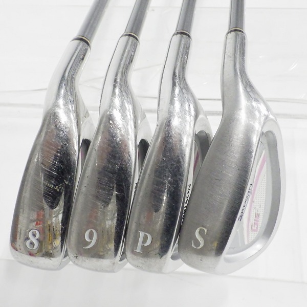 実際に弊社で買取させて頂いたDUNLOP/ダンロップ SRIXON/スリクソン GiE-L レディース アイアン #8,9,P,Sw 4本セット SV-3024J FLEX:Lの画像 1枚目