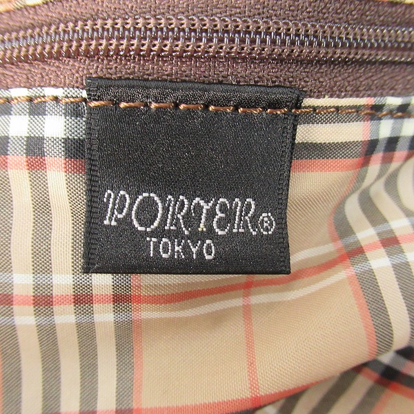 実際に弊社で買取させて頂いたPORTER/ポーター 2WAY レザー ショルダー/ボストンバッグの画像 5枚目