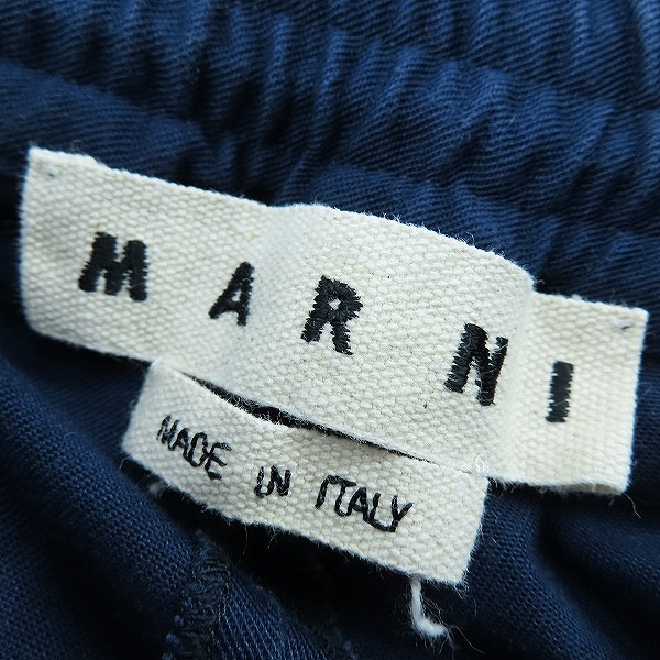 実際に弊社で買取させて頂いたMARNI/マルニ 2020 トロピカルウール イージパンツ PUMU0017A0 S49734/48の画像 2枚目