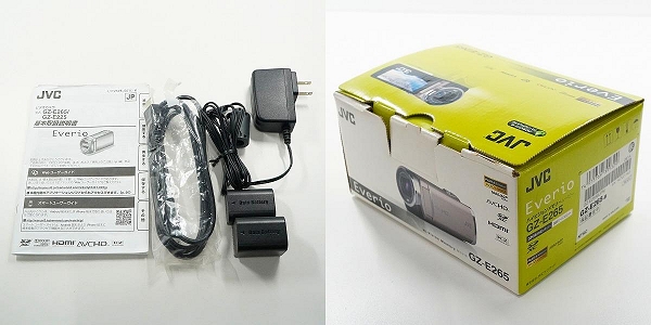 実際に弊社で買取させて頂いた【難有り】JVC/日本ビクター ケンウッド Everio GZ-E265 -B 2012年製 32GB デジタルビデオカメラ 動作確認済みの画像 9枚目