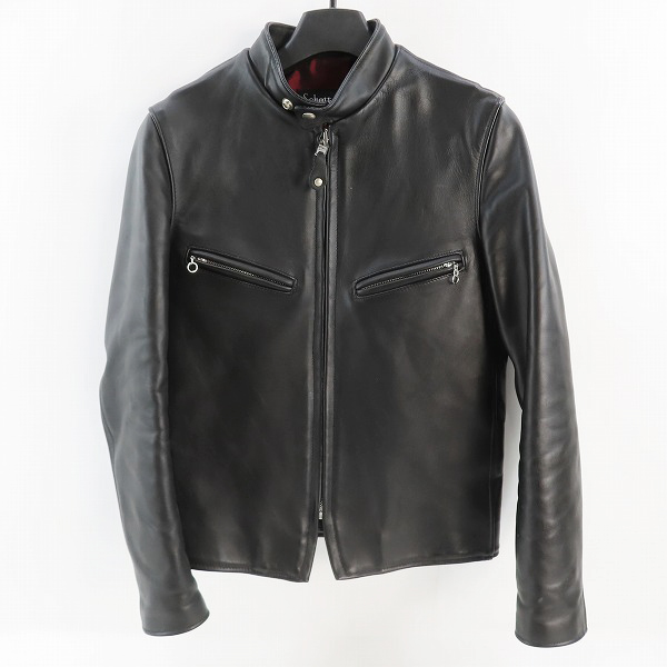 実際に弊社で買取させて頂いたSchott/ショット 641XX USA製 カウレザー シングルライダース ジャケット 7009/34