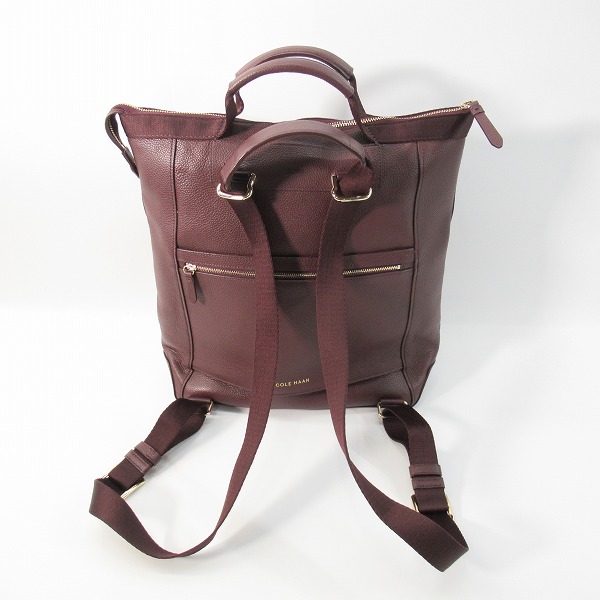 実際に弊社で買取させて頂いたCOLE HAAN/コールハーン 2way レザー コンバーチブル バックパック/ハンドバッグの画像 1枚目