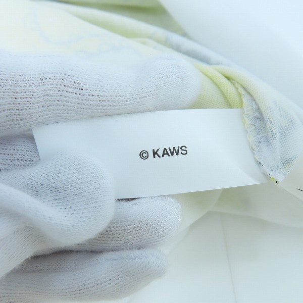 実際に弊社で買取させて頂いた【未使用】COMME des GARCONS SHIRT×KAWS/コムデギャルソンシャツ×カウズ マルチデザイン プリント Tシャツ FH-T005/XLの画像 5枚目