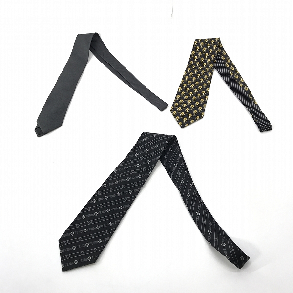 実際に弊社で買取させて頂いた【おまとめ】PRADA/プラダ FENDI/フェンディ VERSACE/ヴェルサーチ 他 ネクタイの画像 1枚目