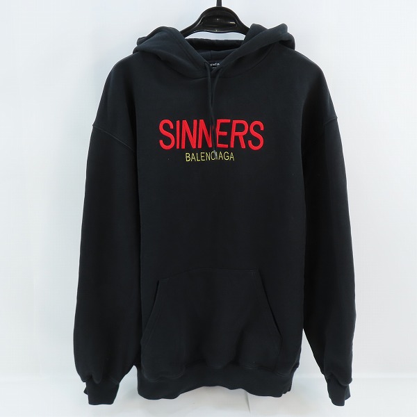 実際に弊社で買取させて頂いた【JPタグ】BALENCIAGA/バレンシアガ 18SS SINNER エンブロイダリー プルオーバー パーカー 487209 TWK51/L