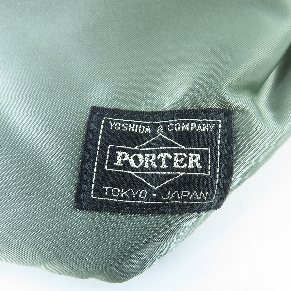 実際に弊社で買取させて頂いた(2)PORTER/ポーター TANKER WAIST BAG L タンカー ウエストバッグ L セージグリーン/622-76628の画像 4枚目