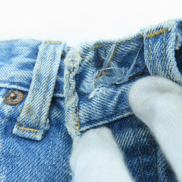 実際に弊社で買取させて頂いたLEVIS/リーバイス 80年製 501 ボタン裏刻印524 赤耳/スモールe ボタンフライ デニムパンツ/W32×L35の画像 8枚目