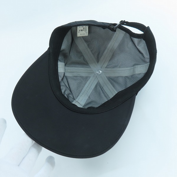 実際に弊社で買取させて頂いたCA4LA/カシラ プレーン キャップ ブラック ZKN01758の画像 4枚目