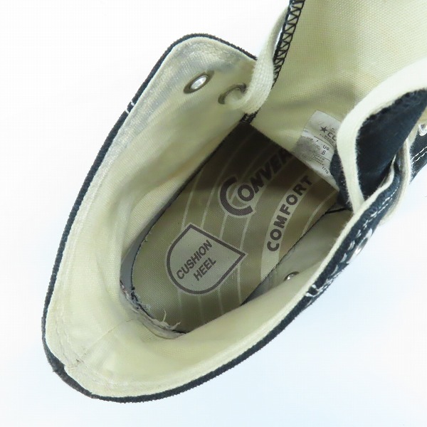 実際に弊社で買取させて頂いたCOMME des GARCONS×CONVERSE/コムデギャルソン×コンバース ADDICT/アディクト チャックテイラー 1CK983/26.5の画像 4枚目