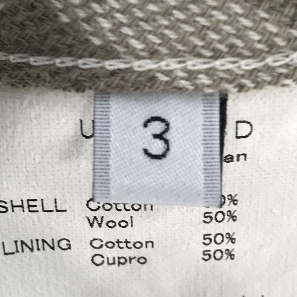 実際に弊社で買取させて頂いたUNUSED/アンユーズド ビックシルエット シャツ チェック US1180/03の画像 3枚目