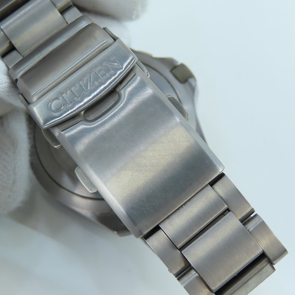 実際に弊社で買取させて頂いたCITIZEN/シチズン PROMASTER/プロマスター LANDシリーズ/エコ・ドライブ AT6080-53L/H100-R014731 の画像 5枚目