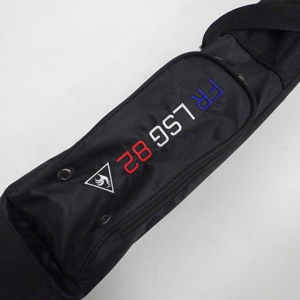 実際に弊社で買取させて頂いたle coq sportif/ルコックスポルティフ ゴルフ QQBNJA30 フード付き スタンド式 2分割クラブケース ブラックの画像 5枚目