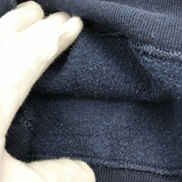 実際に弊社で買取させて頂いたChampion/チャンピオン  90s USA製 REVERSE WEAVE/リバースウィーブ　スウェット/トレーナー/ネイビー/Lの画像 5枚目