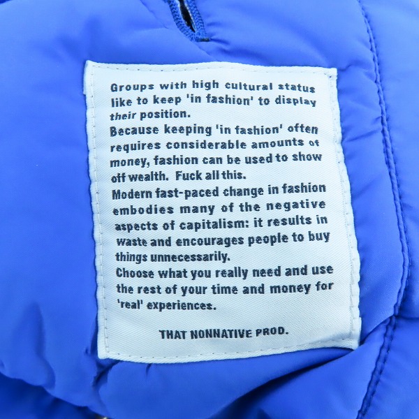 実際に弊社で買取させて頂いたnonnative/ノンネイティヴ 23AW  TROOPER PUFF VEST NYLON TAFFETA STRETCH ベスト NN-V4301 2 の画像 3枚目