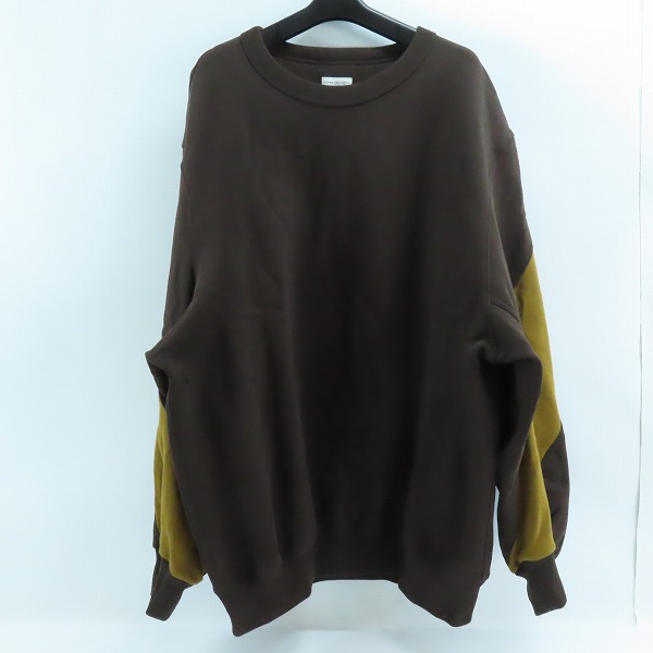 実際に弊社で買取させて頂いたDRIES VAN NOTEN/ドリスヴァンノッテン 24AW Handy Panel Sleeve Crew Sweatshirt/スウェット 242-021172-9614-702/L