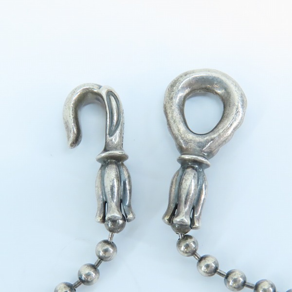 実際に弊社で買取させて頂いたLONE ONES/ロンワンズ リンクドクレーンリング ペンダント MFフック ボールチェーンネックレスの画像 5枚目