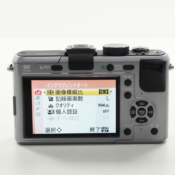実際に弊社で買取させて頂いたPanasonic/パナソニック LUMIX DMC-GF1 ミラーレス一眼 デジタルカメラ ボディ 動作確認済みの画像 4枚目